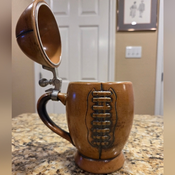 Gerz Vintage Original Football Shaped Beer Stein Mug W Germany 7 In - Picture 7 of 13